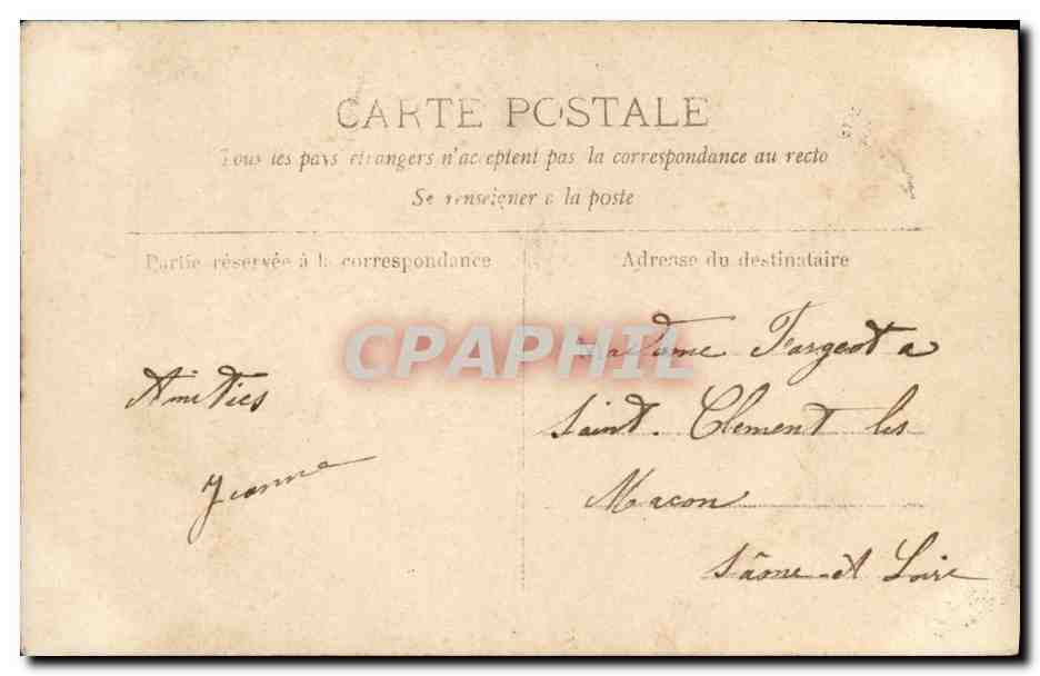CPA Fantaisie Femme Martha — Rückseite