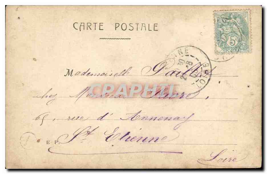 CPA Fantaisie Femme Maroille — Verso