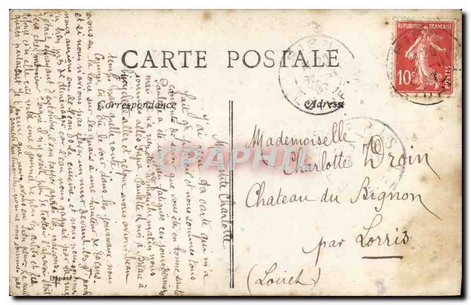 CPA Fantaisie Femme Miege  — Verso