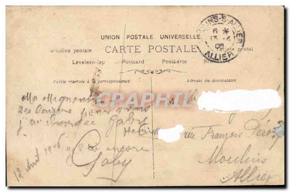 CPA Fantaisie Femme De Mornand — Verso