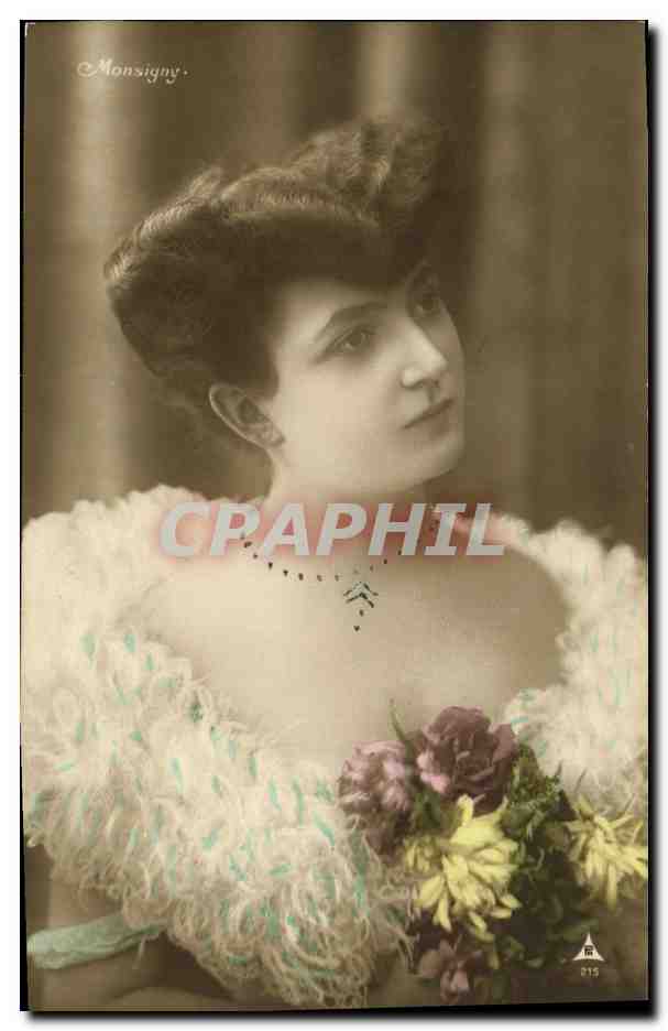 Joven mujer en vestido con volantes — Monsigny, n° 215