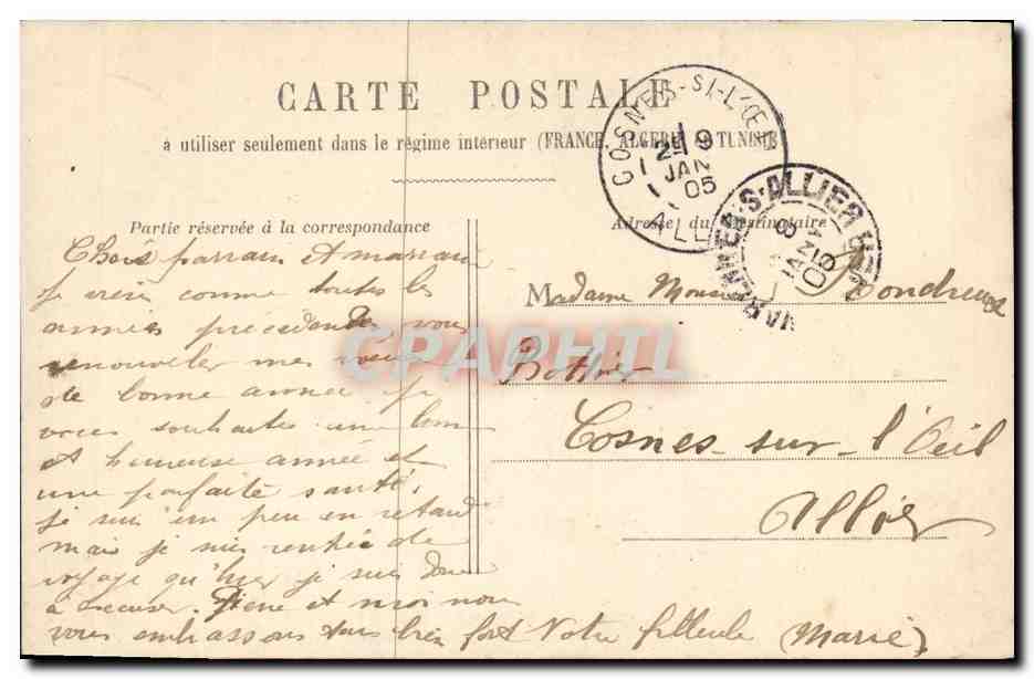 Femme en robe blanche et chapeau — éditeur MAELEC — n° de série non visible — Verso