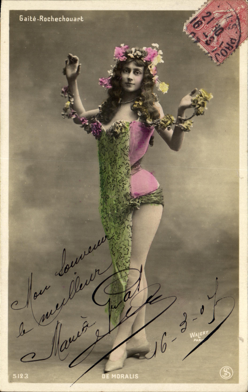 Sujet : Danseuse — Gaité-Rochechouart — éditeur Wajery, n° 5123