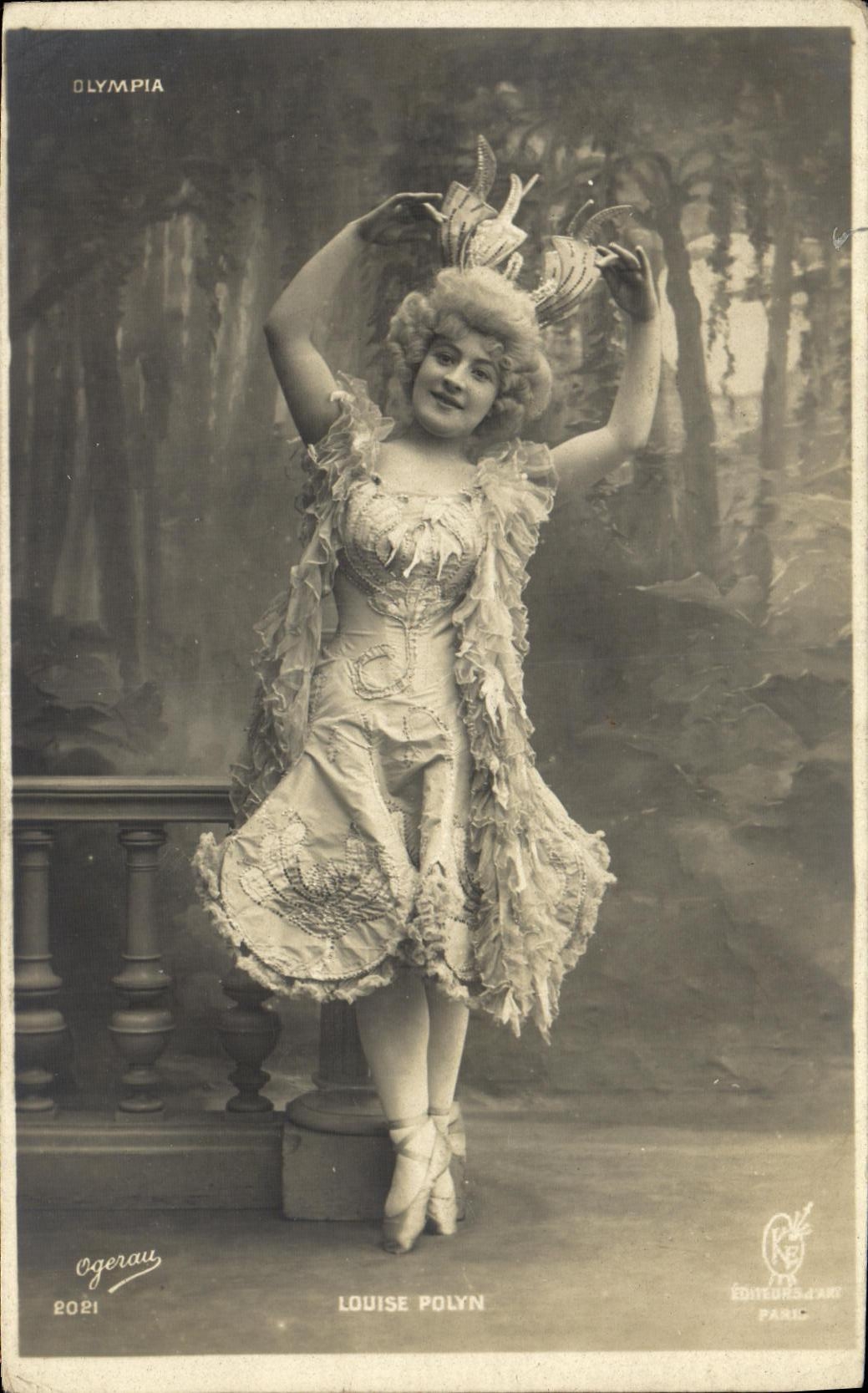 Louise Polyn — danseuse en costume de scène — Cegerau, n°2021, Éditeurs d'Art, Paris
