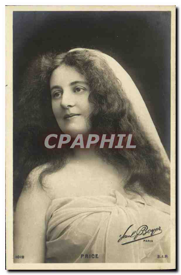 Portrait de la comédienne Price — éditeur Paul Boyer, Paris, S.I.R. n° 1018