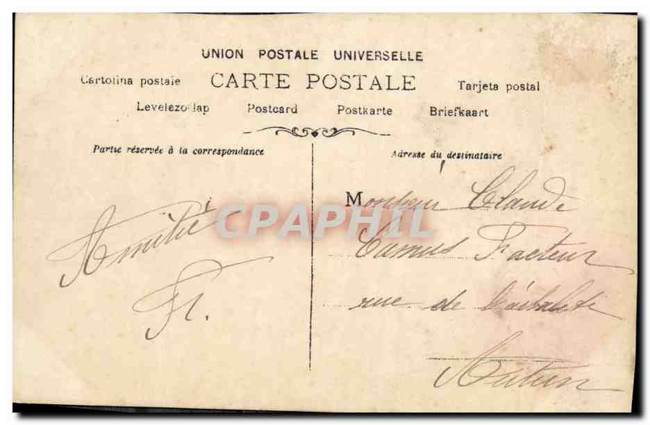 CPA Fantaisie Femme Alhambra Miss Mary O Nielo — Rückseite