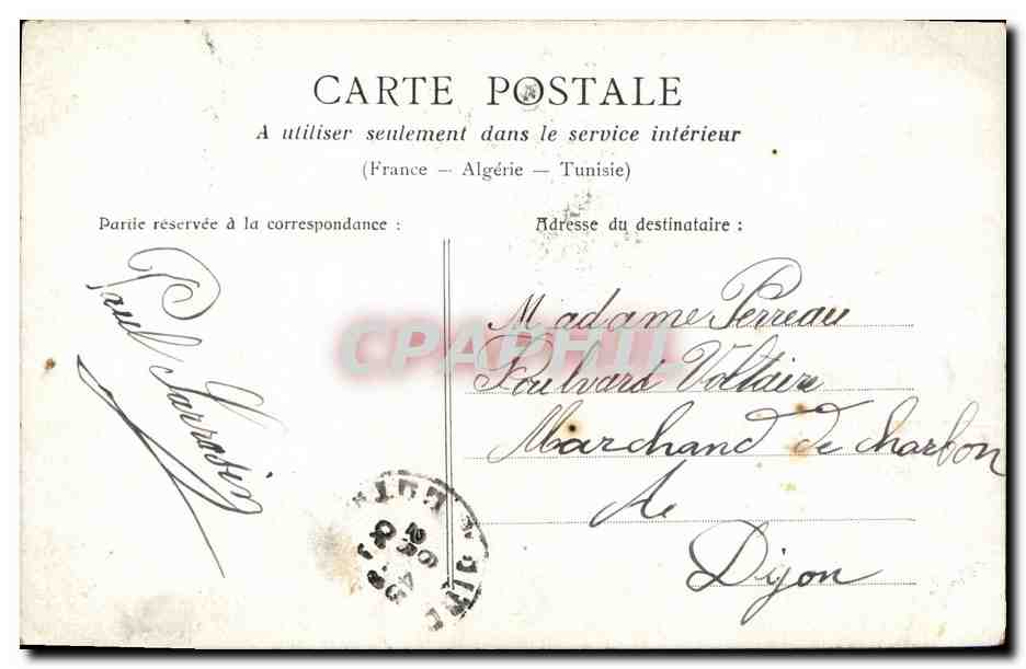 CPA Fantaisie Femme Lucie Nanon de la Scala — Rückseite