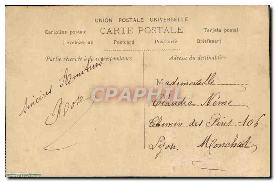 CPA Fantaisie Femme Opera Santori — Verso