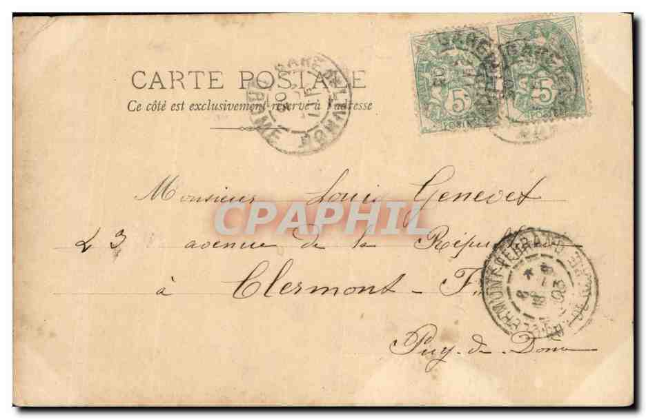 Deux jeunes femmes en robe blanche — Le Culte du Gui — Mme Spindler, Mme Robinne, éditée par Manuel, Paris — Verso