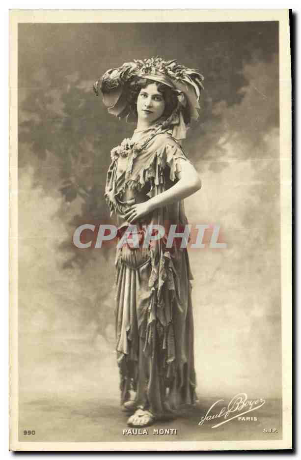 Paula Monti — danseuse en costume de scène — Paul Boyer, Paris, n° 990