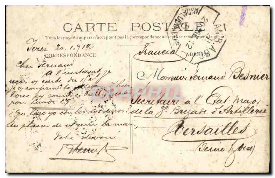 CPA Fantaisie Femme Resurreccion Quinjano — Rückseite