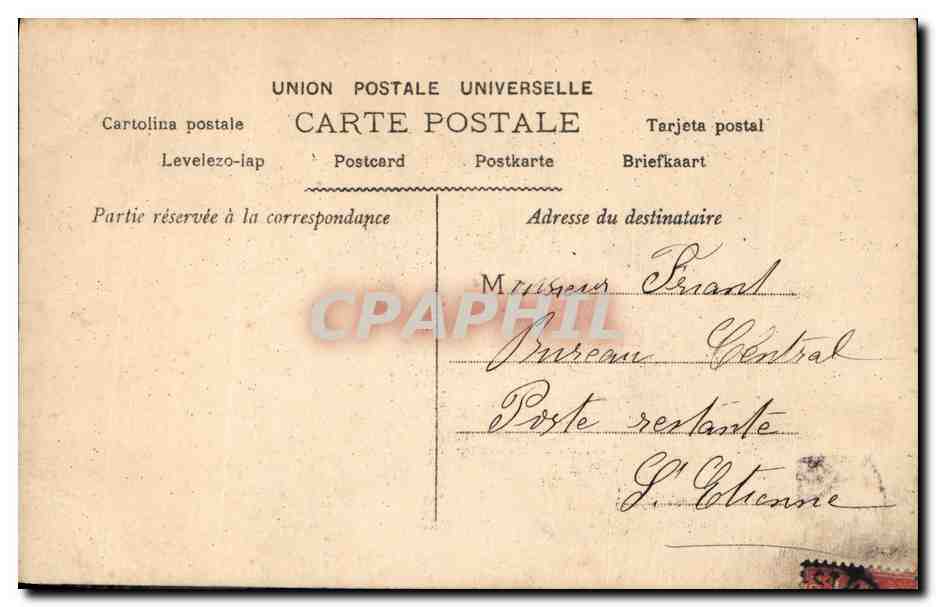 CPA Fantaisie Femme Liliane  — Verso