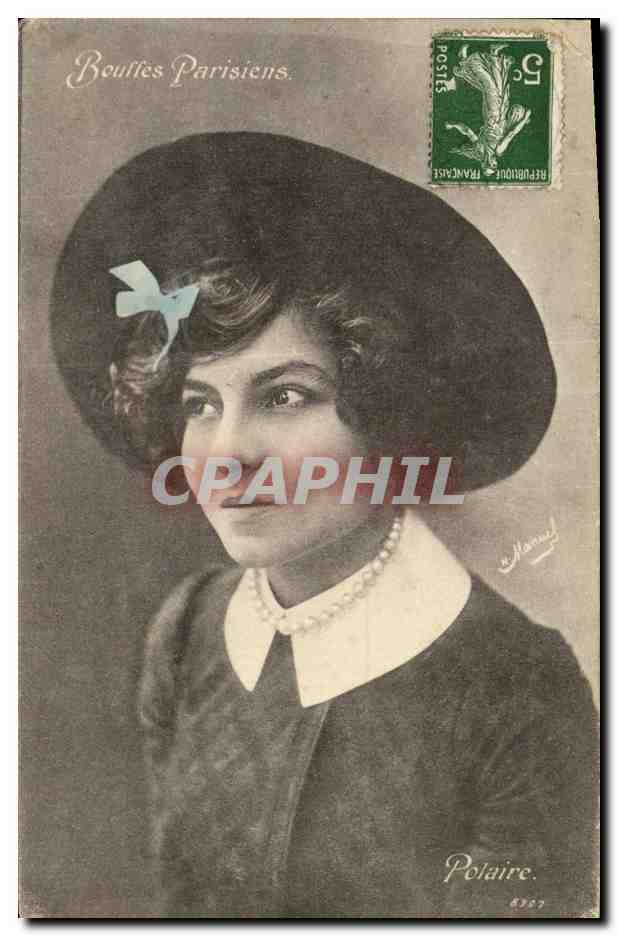 CPA Fantaisie Femme Bouffes parisiennes Polaire 