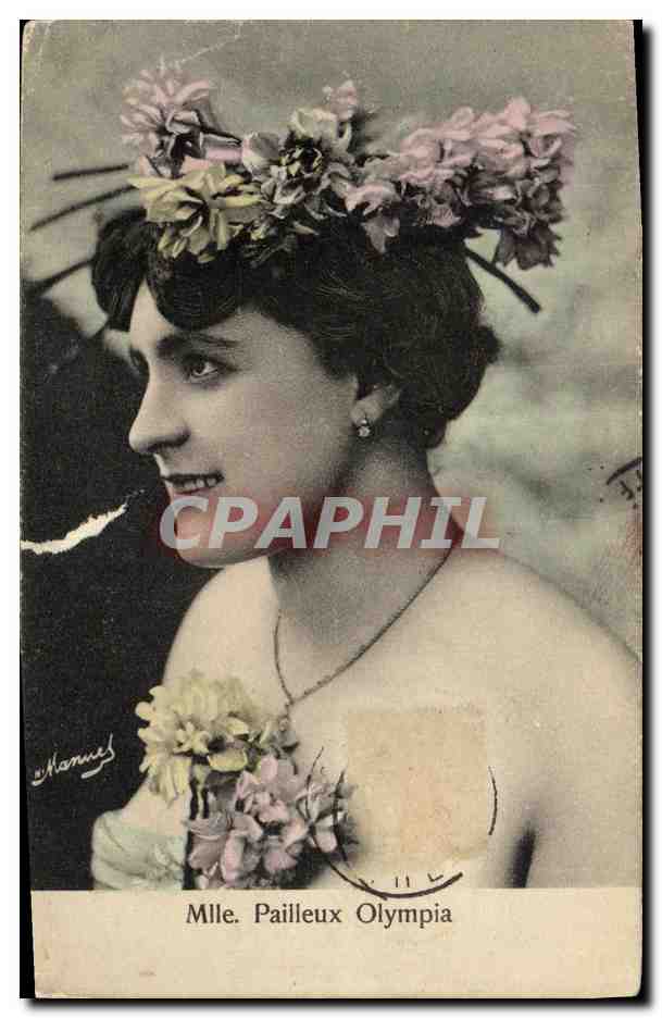 CPA Fantaisie Femme Mlle Pailleux Olympia