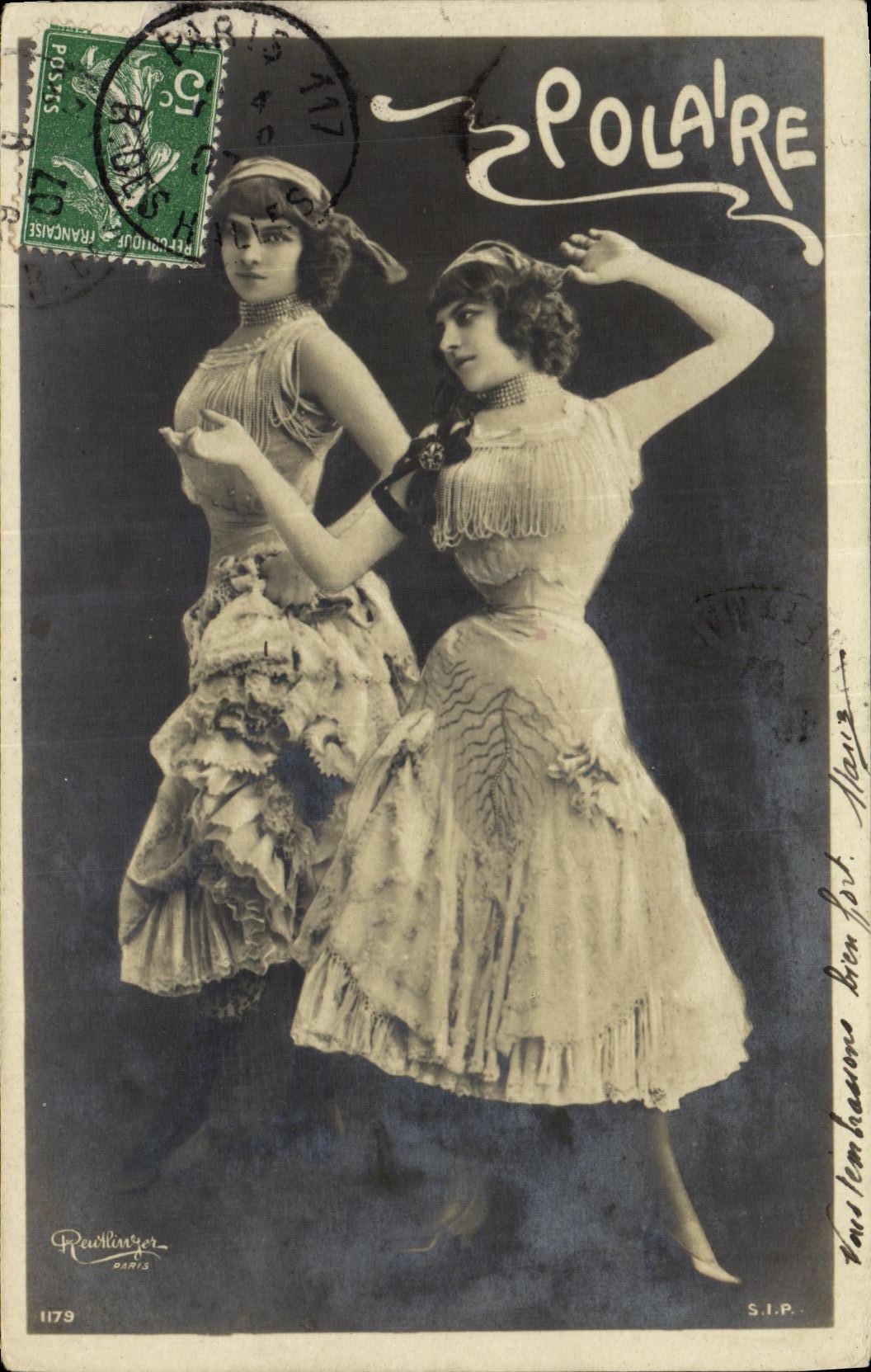 Deux danseuses — Polaire — éditeur Rawlinger, n° 1179