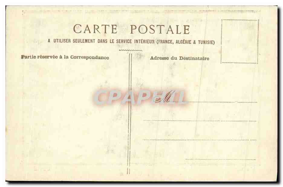CPA Fantaisie Femme Mme Recamier David — Verso