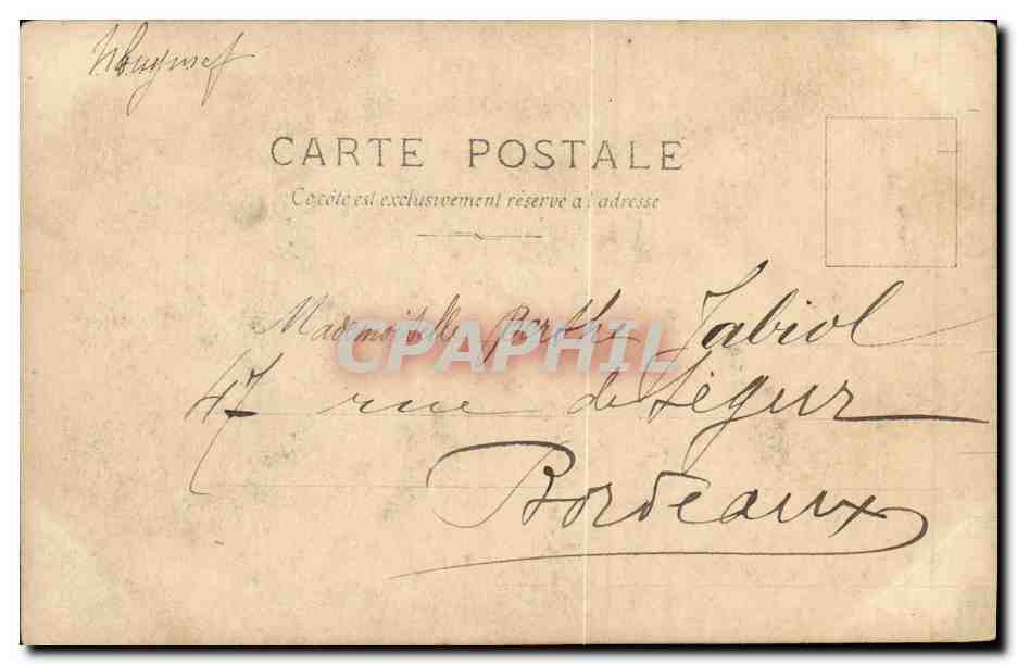 CPA Fantaisie Femme De Vilers — Verso