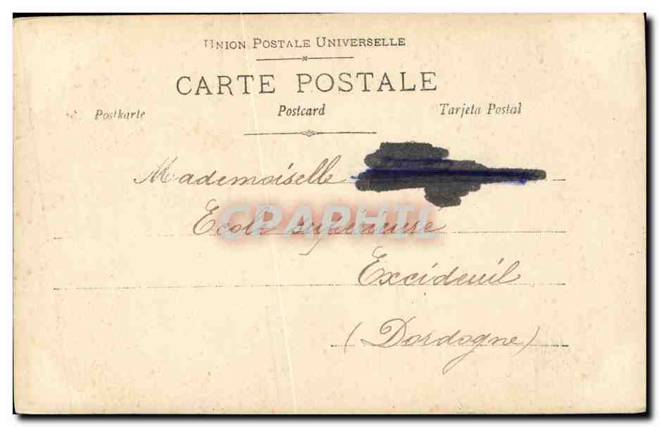 CPA Fantaisie Femme Mitzi Dalti — Rückseite
