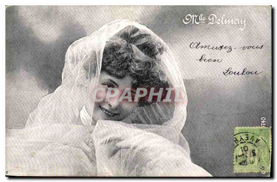 Femme voilée — Mme Delmay — éditeur non visible, n° de série 740
