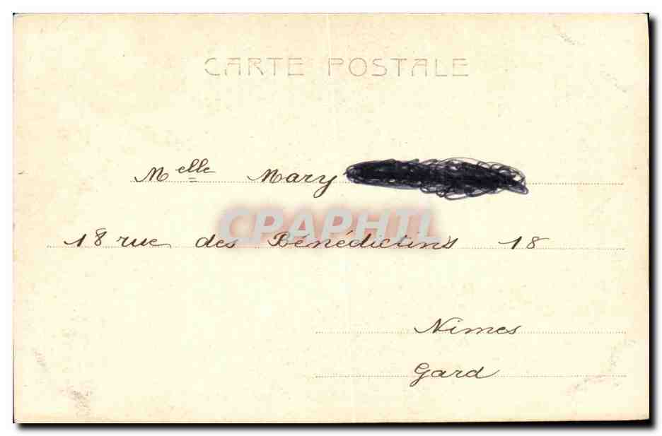Femme voilée — Mme Delmay — éditeur non visible, n° de série 740 — Back