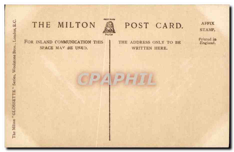 CPA Fantaisie Femme Phyllis Dare — Verso