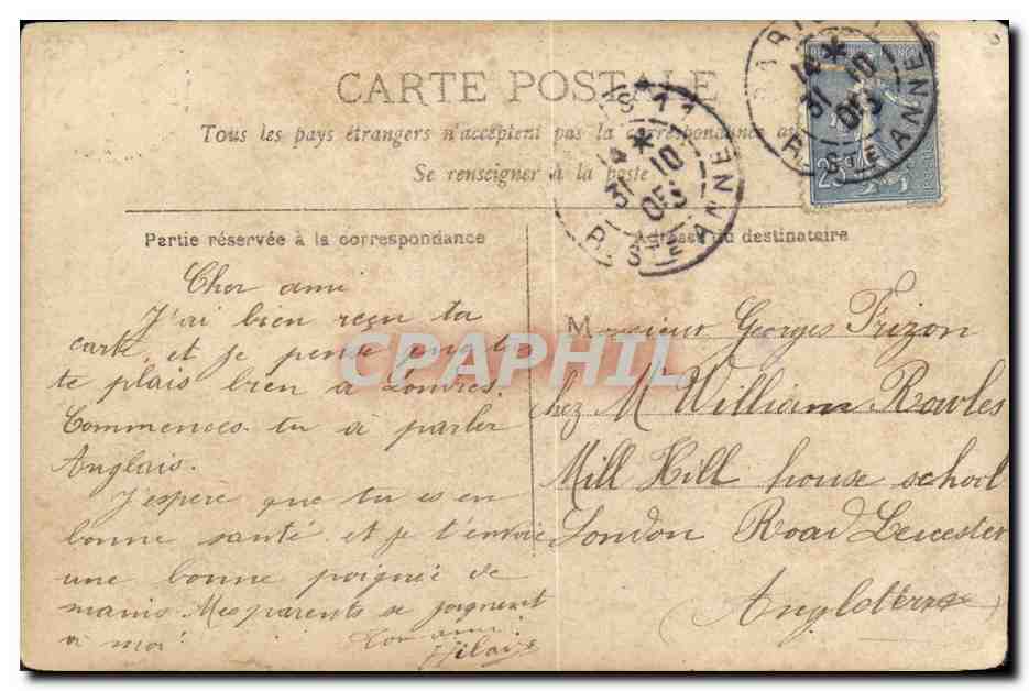 CPA Fantaisie Femme D aubray — Verso