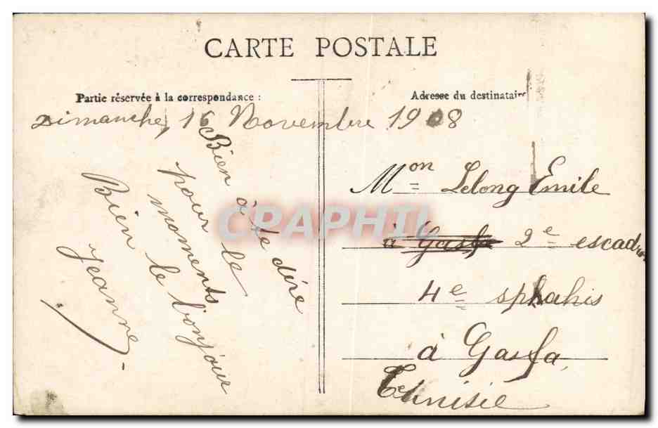 Jeune femme en chapeau — Série 596 — Diéterle — Achterkant
