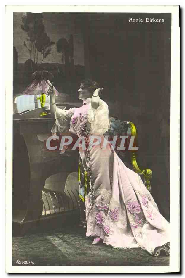 Annie Dirckens — Portrait en robe de soirée — CPAPHIL n°3097/6