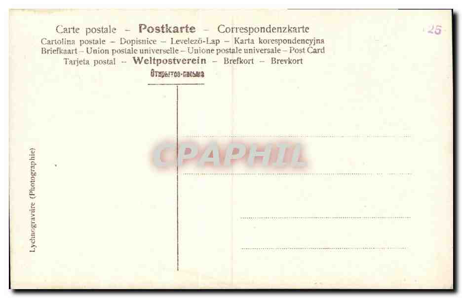 CPA Fantaisie Femme Annie Dirkens — Verso