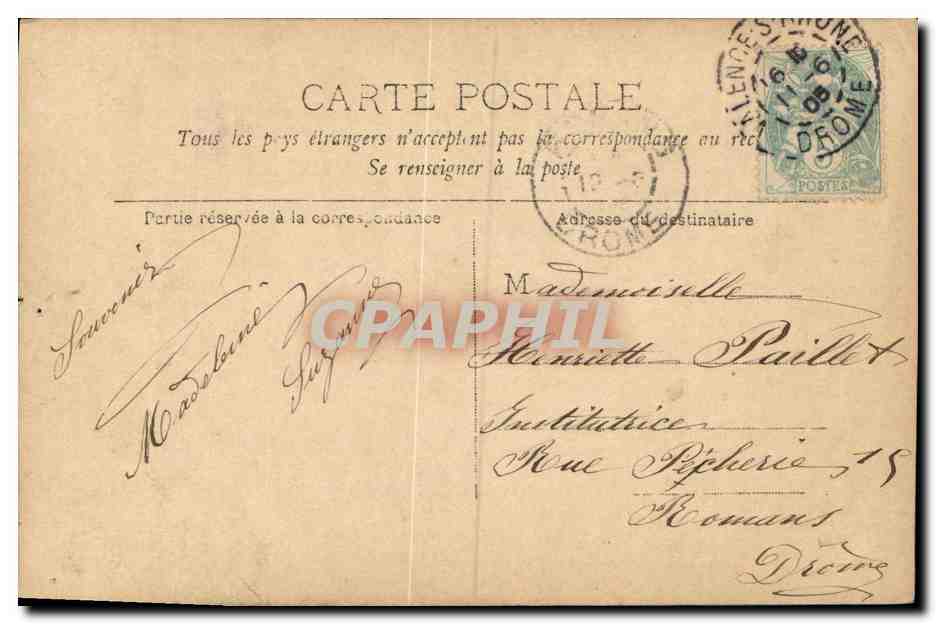 CPA Fantaisie Femme Dorgere — Rückseite