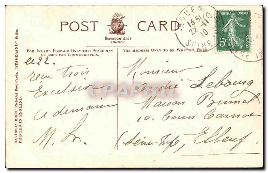 Miss Miriam Clements — Portrait — Photo Biograph Studio — Verso