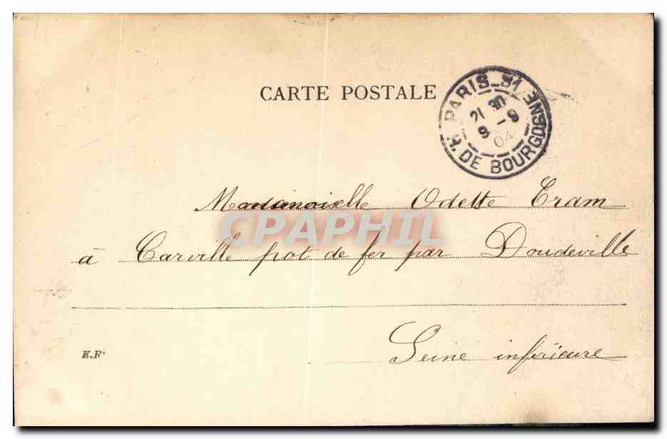 CPA Fantaisie Femme Mary Rasler — Verso