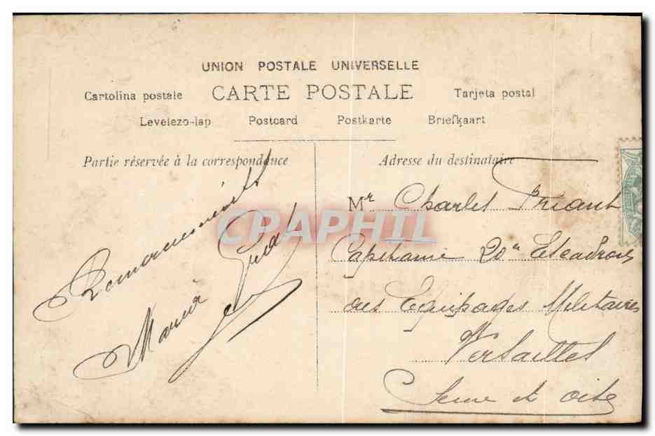 CPA Fantaisie Femme Robinne — Rückseite