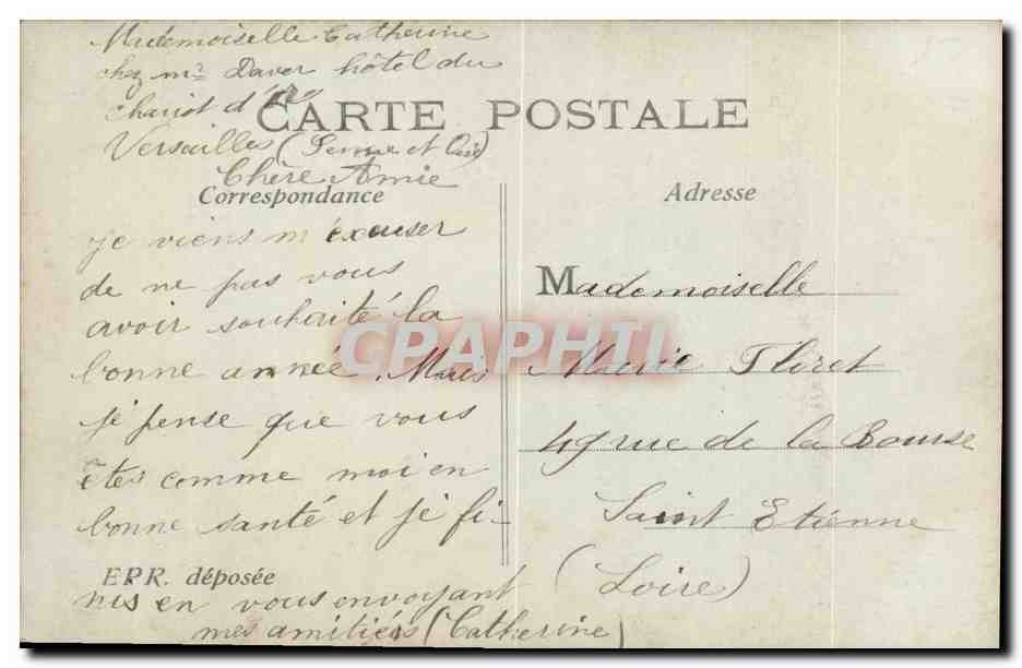 Femme avec couronne de gui — Opéra — EPR Ricotti n°144 — Rückseite