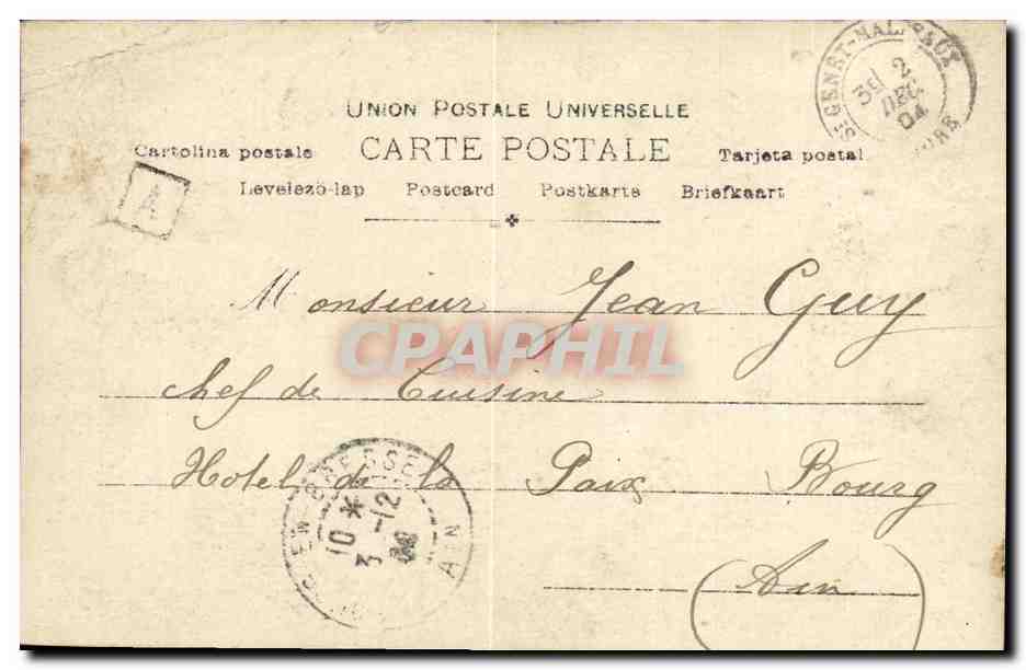 CPA Fantaisie Femme Rose Caron  — Rückseite