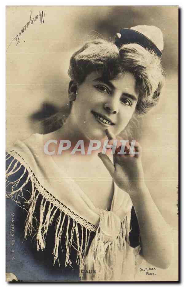 CPA Fantaisie Femme Caux Reutlinger