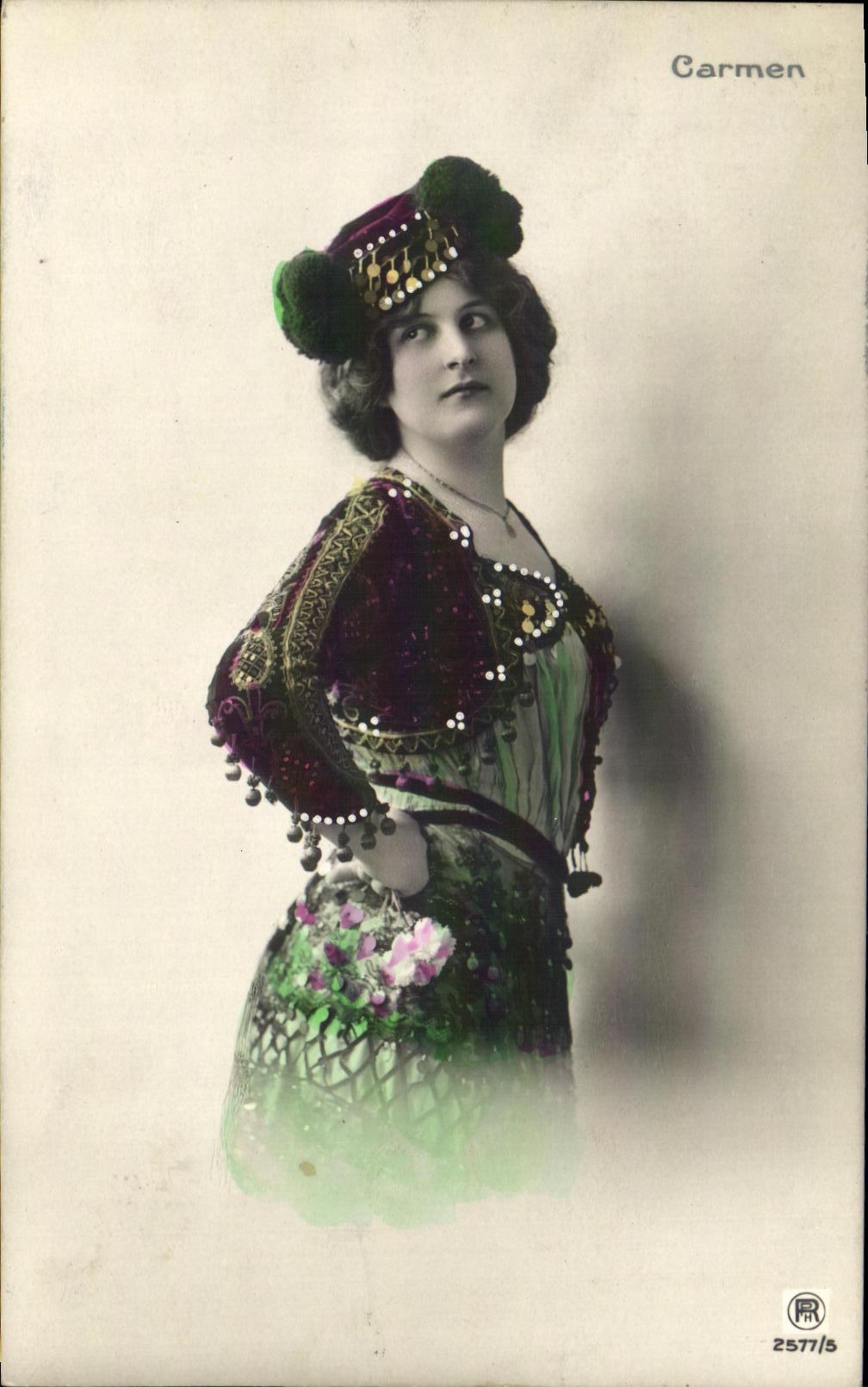 CPA Fantaisie Femme Carmen 