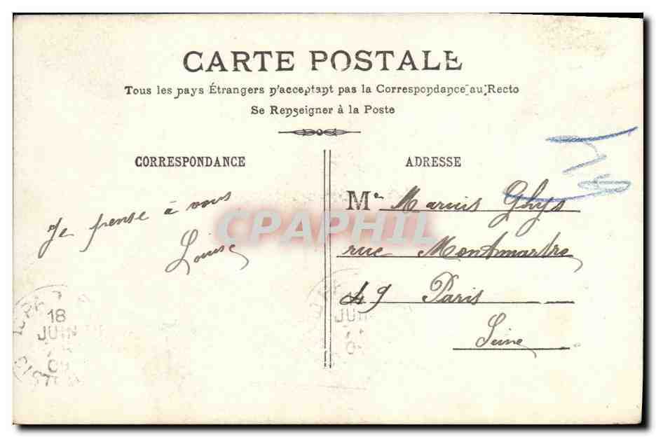 Miss Campton — danseuse en costume de scène — éditée par la Société des Cartes Postales de Paris — Reverso