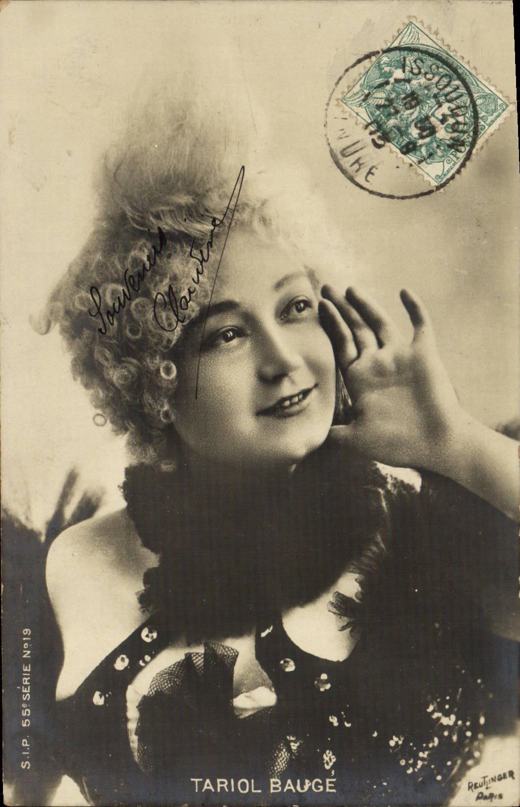 Tariol Bauge — actrice — S.I.P. Série N°19, éditée par Reutinger Paris