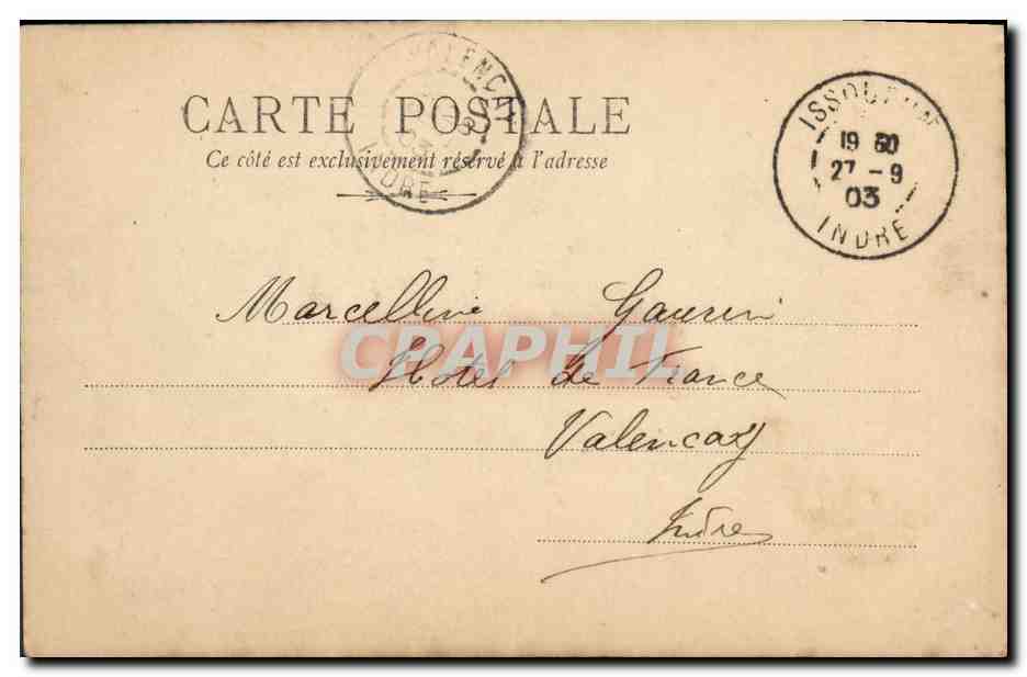 Tariol Bauge — actrice — S.I.P. Série N°19, éditée par Reutinger Paris — Verso
