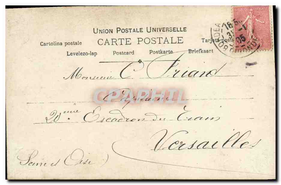 CPA Fantaisie Femme Opera Lucienne Breval — Verso