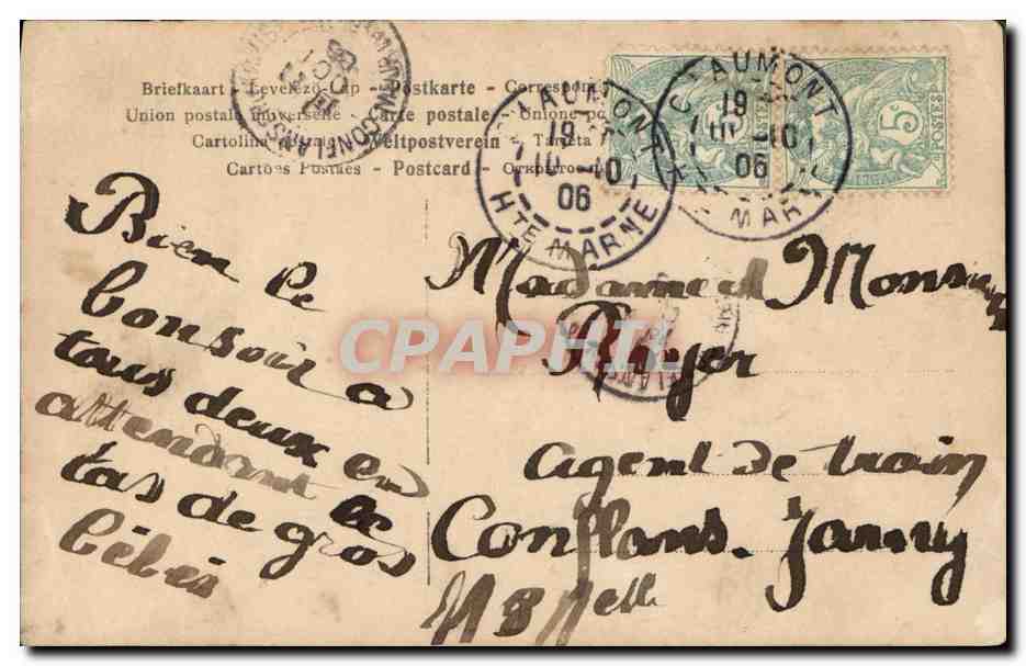 CPA Fantaisie Femme Wanda Radford — Rückseite
