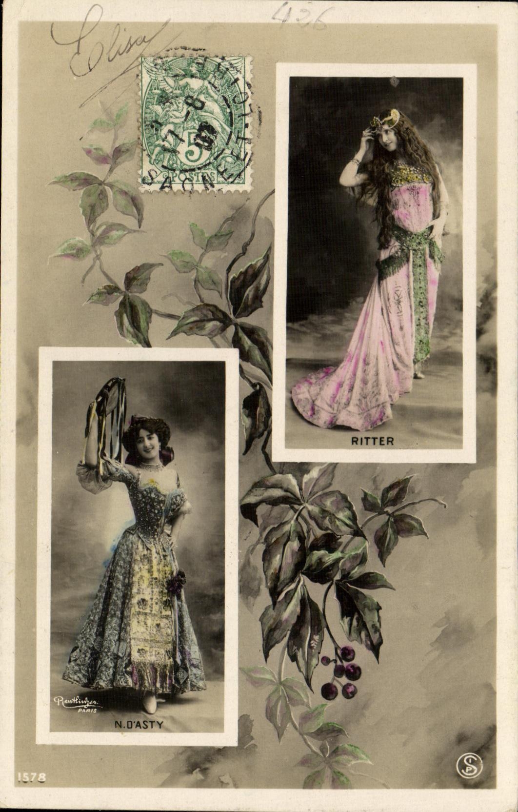 Deux danseuses — N. D'ASTY et RITTER — éditeur Raoul Pauthe, Paris