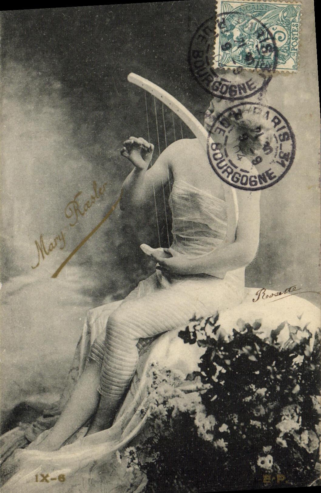 Mary Kessler — Danseuse avec harpe — Éditeur Rosetta, n° IX-6
