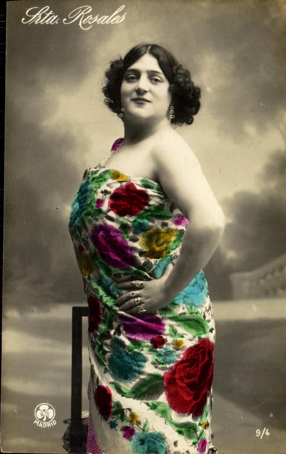 CPA Fantaisie Femme Srta Rosales