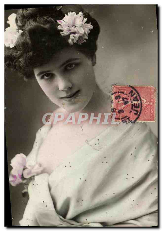 CPA Fantaisie Femme Mlle Ricotti