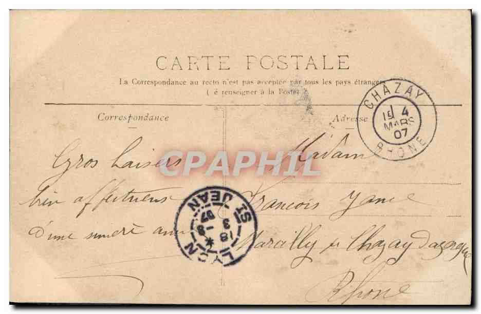 CPA Fantaisie Femme Mlle Ricotti — Rückseite