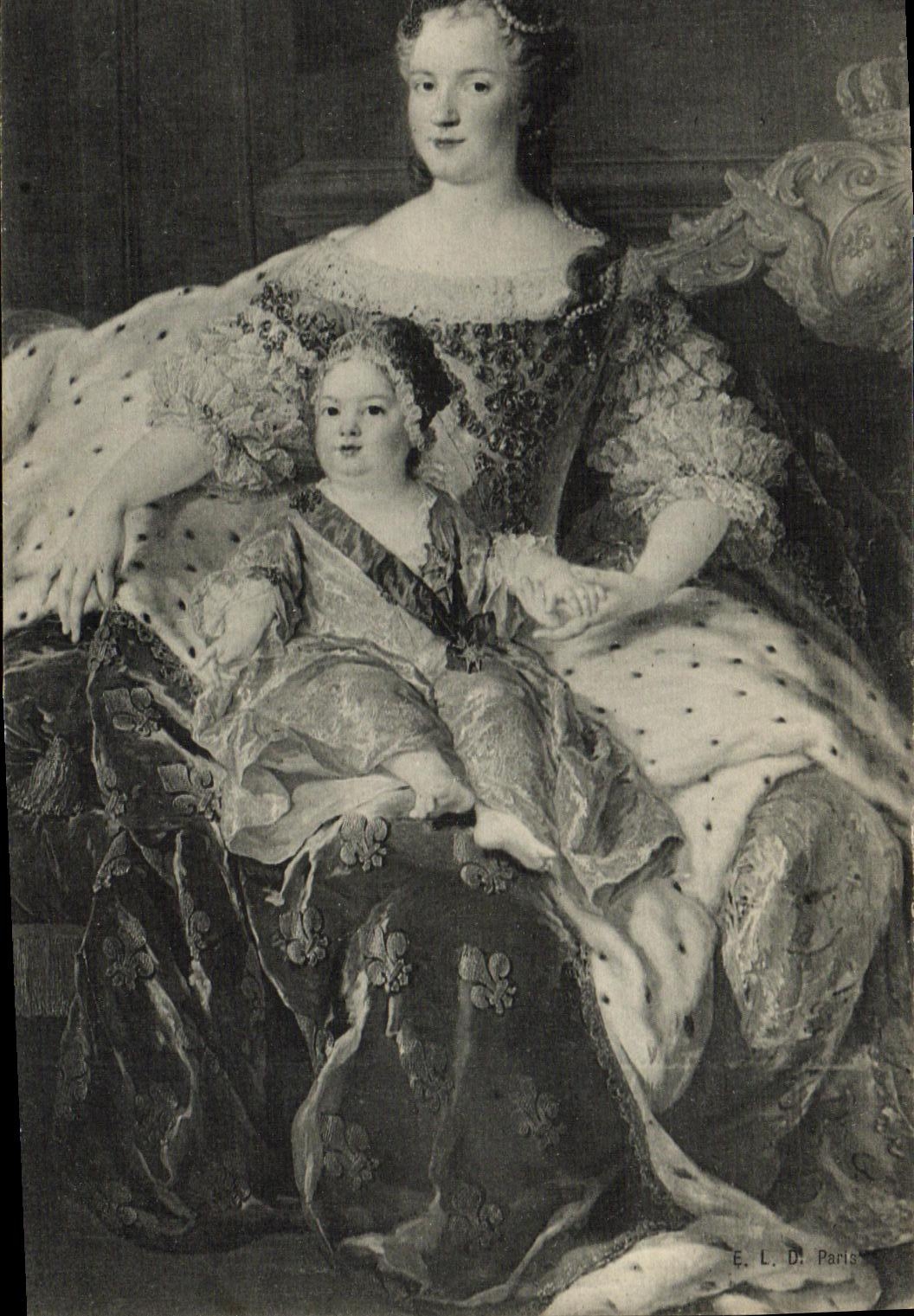 Marie Leszczynska — Reine de France avec son fils — E. L. D. Paris