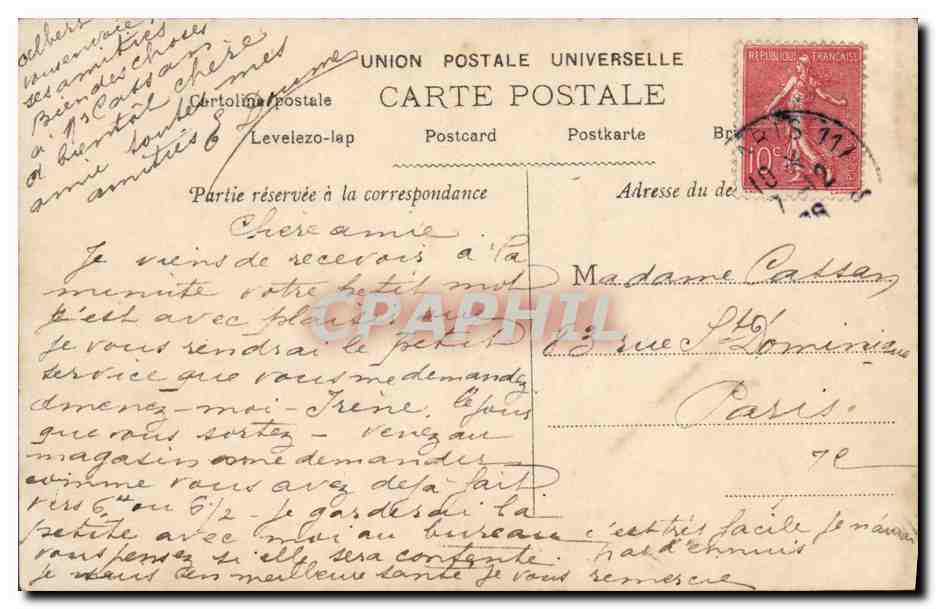 Danseuse en costume de scène — éditeur FLYS, n° de série non visible — Reverso