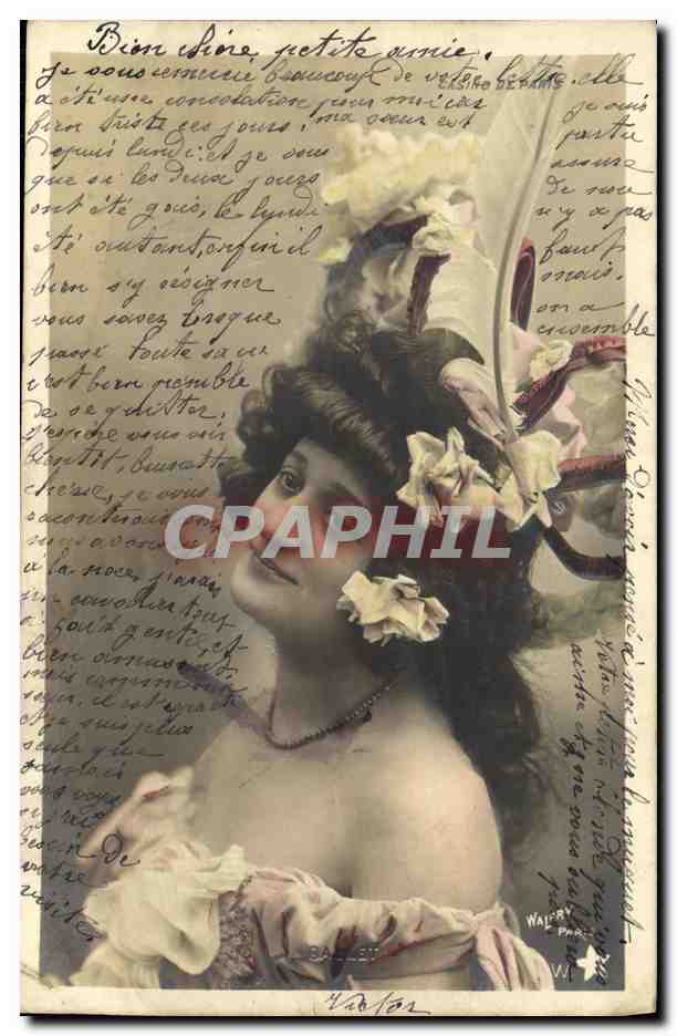Jeune femme en robe à volants — éditeur Walery, Paris — 4e série